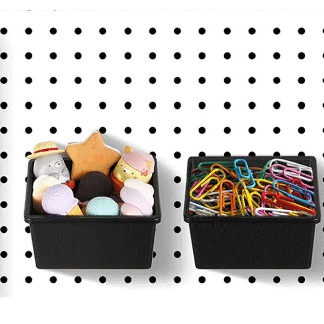 Convenient Pegboard Box Peg Board Organizer Basket for Workshop and Garage Practical Nails and Screws Storage Solution best sale