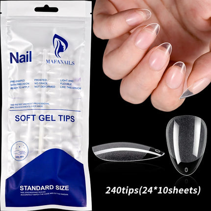 100Pcs Light Pink Press on Nails Short Medium Square