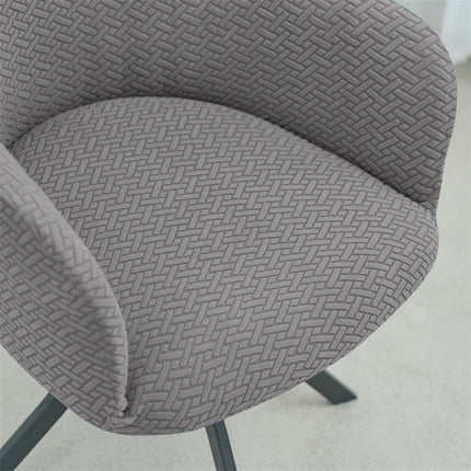 1/2/4/6pcs Elastic High Arm Dining Chair Covers Jacquard Office Chair Cover .