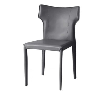 Leather Meeting Sedentary Dining Chair Luxury Backrest Comfortable Simple Dining Chair Hotel Restaurant Cadeiras Home Furniture