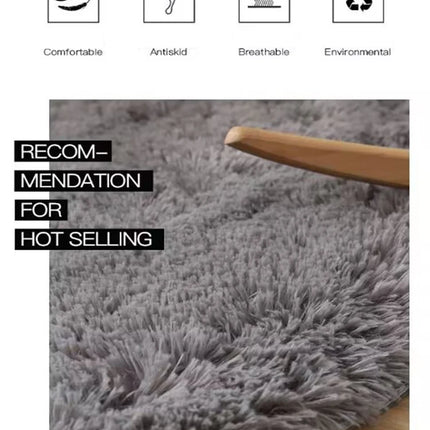Plush round carpet living Room Decoration Children's Bedroom fluffy white carpet