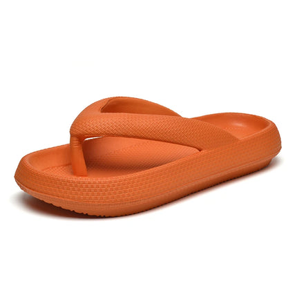 MAEDEF 2024 Flip Flops Men and Women Summer Anti-skid Outdoor Casual Light Beach Sandals Thick Platform House Bathroom Slippers