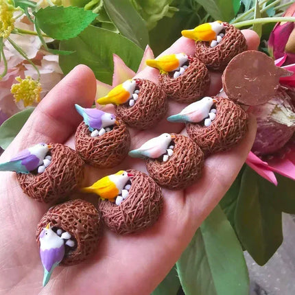 10Pcs pigeon/parrot/sea bird/doll house miniatures/cute/fairy garden