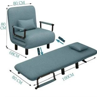 Dual-purpose foldable sofa bed, small household multi-functional sofa bed