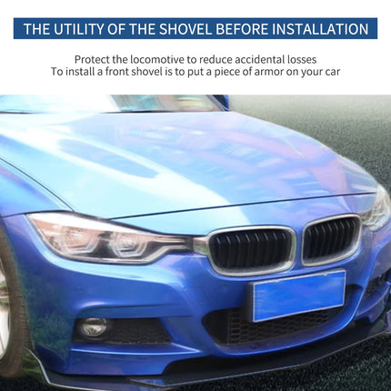 5PCS Adjustable ABS Front Universal Bumper Separator Body Kit Duck Lip Splitter For Volkswagen For BMW For Audi For Honda