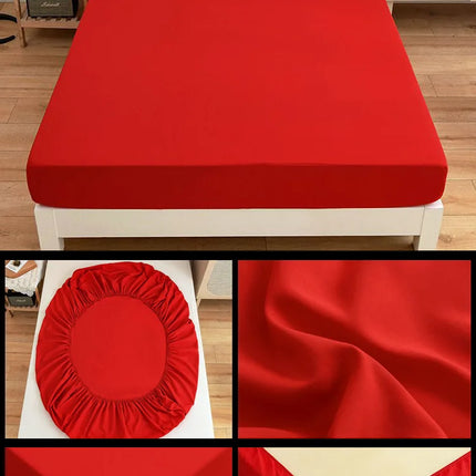 Kuup High Quality Fitted Sheet 90/180/150x200 Cm Mattress Cover Elastic Band Bed Sheet Queen King Size No Pillowcases Included