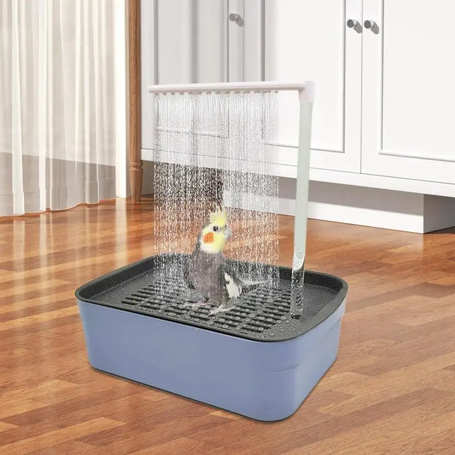 Parrot Automatic Bathtub Bird Bath Circulating Water Shower Parrot Circulation Shower Pet Bird Bathtub Bird Cleaning Bath Tub ﻿