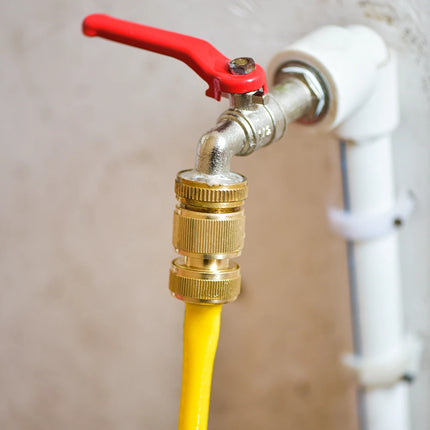 1Sets Garden Hose Quick Connect Water Hose Fitting, 3/4 Inch 1/2 Inch Brass BSP Female