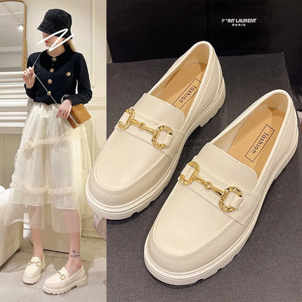 British Style Fashionable Outdoor Wear round Toe PVC Material Spring Autumn Season