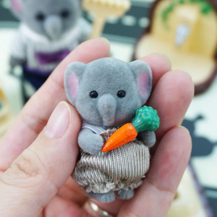 Doll Rabbit Sheep Cat Animal Minitature Furniture Set Pretend Play Simulation Doll House Toy Gift