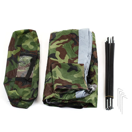 Camping Tent for 2 Person Single Layer Outdoor Portable Camouflage Summer Tent for Outdoor Camping Traveling Tent