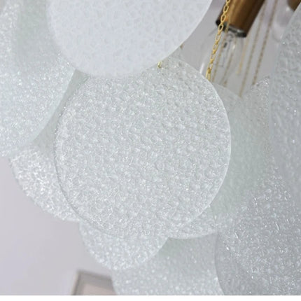 Nordic Scrub Glass Ceiling Chandelier Iron E14 For Living Room Table Bedroom Hall Home Luxury Decor Lusters Lighting Luminaires