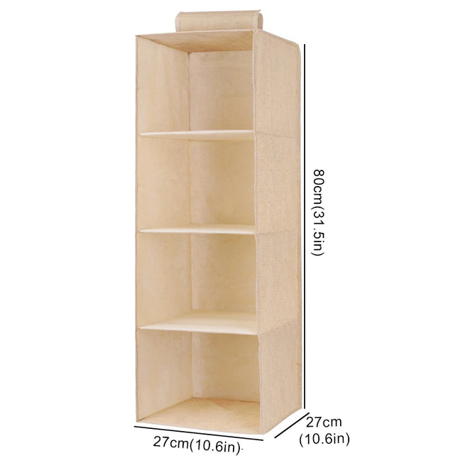 Wardrobe Hanging Storage Bag Interlayer Drawer Type Clothes Clothes Organizer Collapsible Storage Shelves Closet Organizer