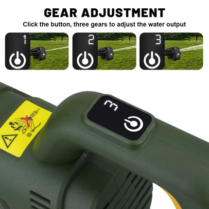 200Bar 3Gear Brushless Electric High Pressure Washer Car Washing Gun Garden Water Gun