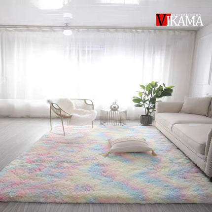Large Carpet for Living Room Decor Rugs Fluffy Thick Plush Carpet For Bedroom Large Area Rug Crawling Mat