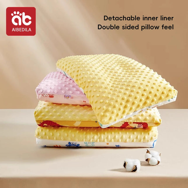 AIBEDILA Infant Pillows Cartoon Printed Pattern Children Sleeping Pillow Kindergarten Cotton Pillow Baby Room Decor Stereotyped