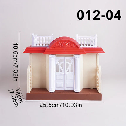 Simulation Children's Toys 1:12 Foresr Animal Family Villa Dollhouse Furniture