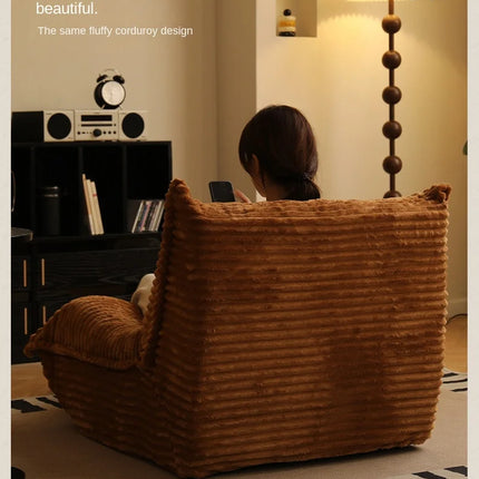 Lazy Person Sofa Can Lie And Sleep Caterpillar Sofa Balcony Tatami Net Red Bedroom Living Room Single Leisure Sofa