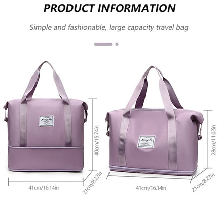 Carry On Travel Duffle Bag Nylon Waterproof Sports Gym Tote Bags for Women Large Capacity Storage Luggage Handbag