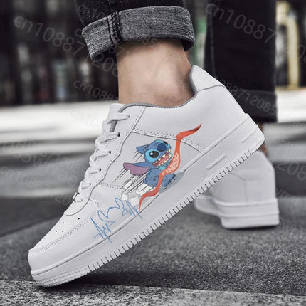 Stitch Shoes Men Women Design personality Casual Shoes Male Platform