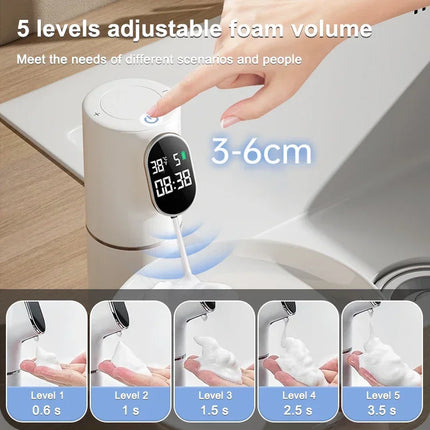 Xiaomi Touchless Soap Foam Dispenser 5 Gear Smart Temperature Time Display