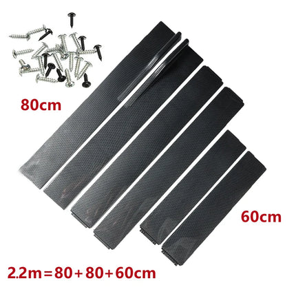 2M/2.2M Car Universal Side Skirts Extension Rocker Panels Lip Splitters 6PCS Side Spoiler For Civic Benz BMW ABS Car Accessories