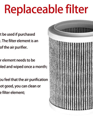 Air Purifier Smoke Odor Negative Ion Generator Protable Air Cleaner Household USB Free Shipping HEPA Replaceable Filter Choosen