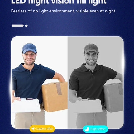 Wireless Intercom Doorbell Night HD Vision 4.3in IPS Screen Waterproof Doorbell Camera Smart Home Security Video By Bell