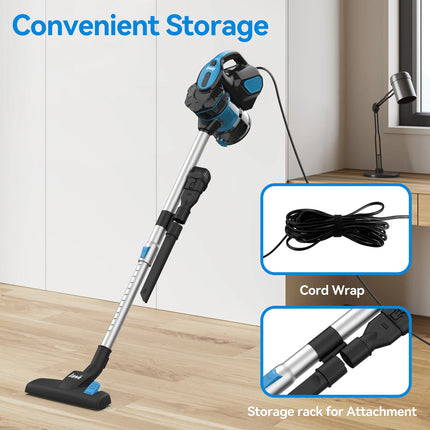 Vacuum Cleaner Corded INSE I5 18Kpa Powerful Suction 600W Motor Stick Handheld Vaccum Cleaner