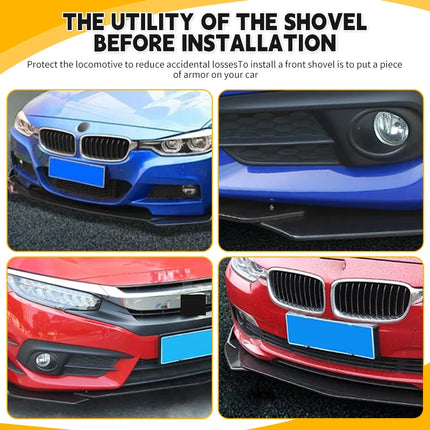 5PCS Adjustable ABS Front Universal Bumper Separator Body Kit Duck Lip Splitter For Volkswagen For BMW For Audi For Honda