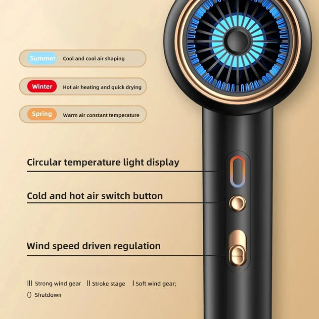 F33 Professional Hair Dryer Hot Cold Wind Air Brush
