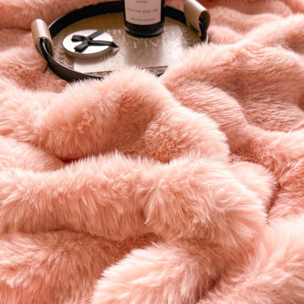 Bubble Rabbit Plush Blanket Light Luxury Double-sided Coral Flannel Blanket