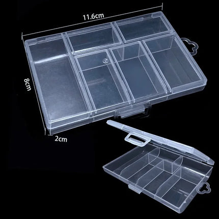 8 Style Transparent Plastic Storage Jewelry Box Compartment Adjustable Container Storage Boxes Beads Ring Earring Organizer Case