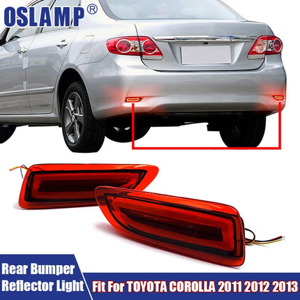2Pcs/Pair LED Car Lights Rear Bumper Reflector Light Car Accessories LED Brake Signal Lamp Fit For TOYOTA COROLLA 2011 2012 2013