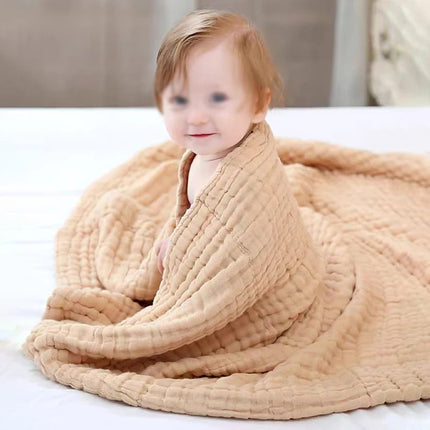 6 Layers Baby Receiving Blanket Bamboo Cotton Infant Kids Swaddle Wrap Blanket