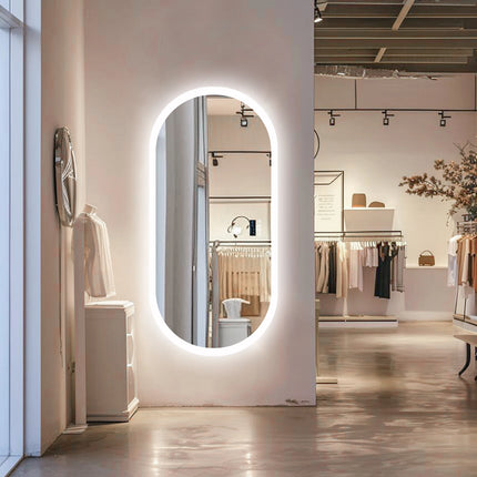 LUVODI Led Lighted Bluetooth Bathroom Mirror Backlit Illuminate Dimming Vanity Mirror with Time Date Display Anti-fog