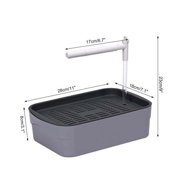 Automatic Parrot Bird Bath Tube Parrot Shower Electric Circulating Faucet Pet Bird Shower Parakeet Bathing Fountain