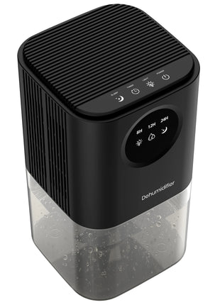 Portable Dehumidifier With 35 Ounces Capacity, Silent Operation, With Romantic Colorful Lights, Timer Switch