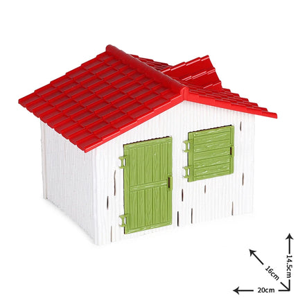 Farm House Model Action Figures Farmer Motorcycle Cow