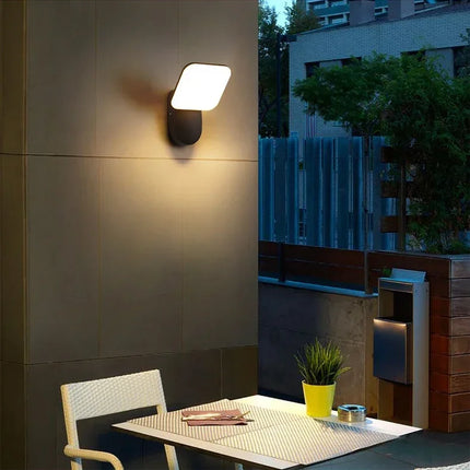 Wall Lamp Outdoor Garden Waterproof Illuminate Porch Light Home Courtyard Rotatable Lamps for Room Decor Sensor LED Lights