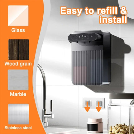 Automatic Foam and Gel Soap Dispenser Wall Mounted Smart Display Touchless Washer Bathroom