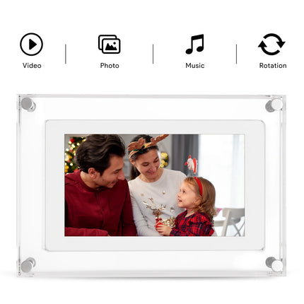 5inch Acrylic Picture Motion Frame Cuttest Gift -4G Memory Volume button/ Speaker Inside / Type C Cable