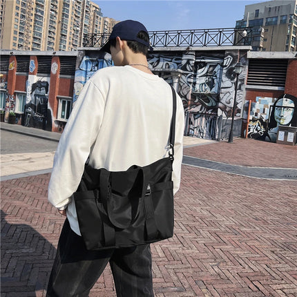 Waterproof Women Travel Handbag Large Capacity Ladies Messenger Bag Solid Color Female Crossbody Nylon Shoulder Bag Women