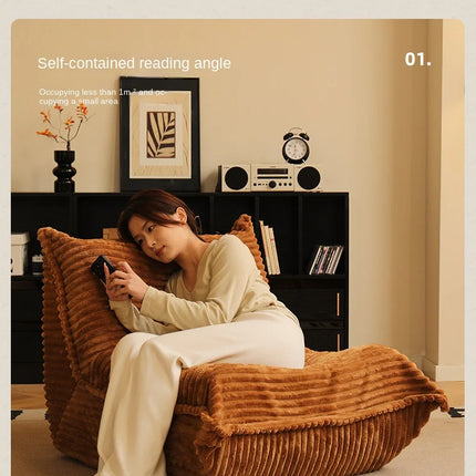 Lazy Person Sofa Can Lie And Sleep Caterpillar Sofa Balcony Tatami Net Red Bedroom Living Room Single Leisure Sofa