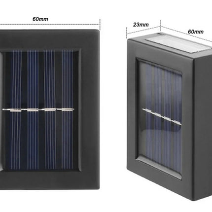 Solar Up and Down Spot Lights Outdoor, Street Wall Light Lamp Solar Powered Sunlight Waterproof Solar Lamp Garden Decorative