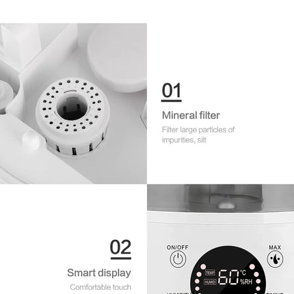 KINSCOTER 3L Air Humidifier Professional Large Capacity Home Humidifier Plant Mist Aroma Diffuser with Remote Control Timer