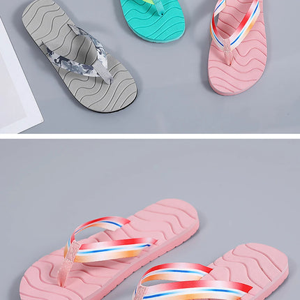 EOFK Women Slippers Beach Summer Flip Flops Fashion Designer Ladies Purple Home Female Slides