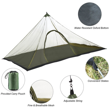 Camping Tent with Carry Bag Water Resistant Outdoors Mesh Tent For Backpacking Hiking Camping Fishing