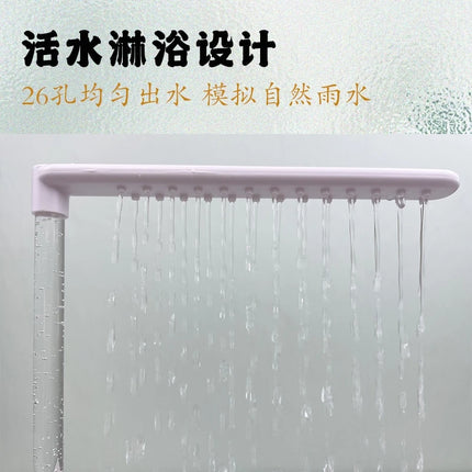 Parrot Bath Tub Auto Circulating Electric Large Bird Shower Basin For Small Parrots Indoor Shower For Bird Owners Birthday Gift