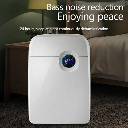 Dehumidifier with Drain Hose 2.5L Water Tank Moisture Absorber for Kitchen Bedroom Bathroom